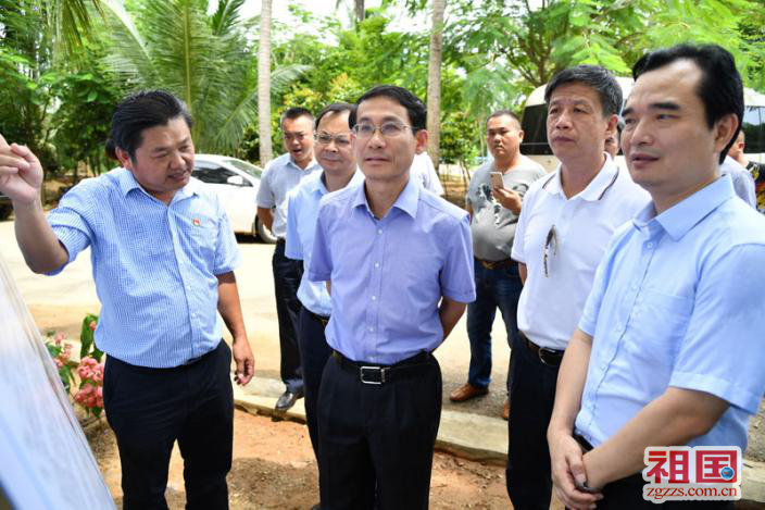 海南省副省长沈丹阳到文昌市巡河调研工作